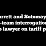 Barrett and Sotomayor tag-team interrogation of Trump lawyer on tariff powers