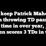 Bills keep Patrick Mahomes from throwing TD pass for first time in over year, Josh Allen scores 3 TDs in win