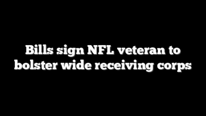 Bills sign NFL veteran to bolster wide receiving corps