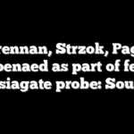 Brennan, Strzok, Page subpoenaed as part of federal Russiagate probe: Sources