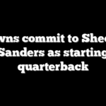 Browns commit to Shedeur Sanders as starting quarterback
