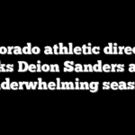 Colorado athletic director backs Deion Sanders amid underwhelming season