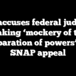 DOJ accuses federal judge of making ‘mockery of the separation of powers’ in SNAP appeal