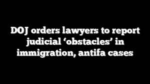 DOJ orders lawyers to report judicial ‘obstacles’ in immigration, antifa cases