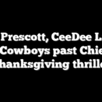 Dak Prescott, CeeDee Lamb lead Cowboys past Chiefs in Thanksgiving thriller