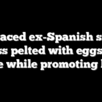 Disgraced ex-Spanish soccer boss pelted with eggs by uncle while promoting book