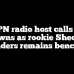 ESPN radio host calls out Browns as rookie Shedeur Sanders remains benched