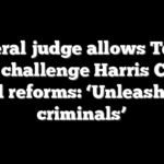 Federal judge allows Texas AG to challenge Harris County bail reforms: ‘Unleashing criminals’