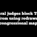 Federal judges block Texas from using redrawn congressional map