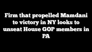 Firm that propelled Mamdani to victory in NY looks to unseat House GOP members in PA