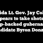Florida Lt. Gov. Jay Collins appears to take shots at Trump-backed gubernatorial candidate Byron Donalds