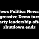 Fox News Politics Newsletter: Progressive Dems turn on party leadership after shutdown ends