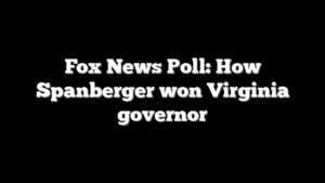 Fox News Poll: How Spanberger won Virginia governor