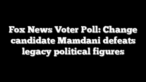 Fox News Voter Poll: Change candidate Mamdani defeats legacy political figures