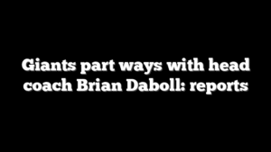 Giants part ways with head coach Brian Daboll: reports