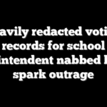 Heavily redacted voting records for school superintendent nabbed by ICE spark outrage