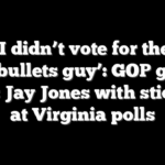 ‘I didn’t vote for the two-bullets guy’: GOP group trolls Jay Jones with stickers at Virginia polls