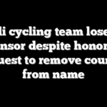 Israeli cycling team loses top sponsor despite honoring request to remove country from name