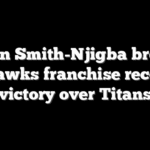 Jaxon Smith-Njigba breaks Seahawks franchise record in victory over Titans
