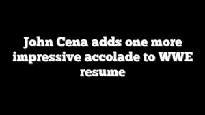 John Cena adds one more impressive accolade to WWE resume