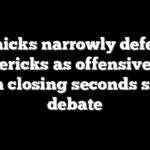 Knicks narrowly defeat Mavericks as offensive foul call in closing seconds sparks debate