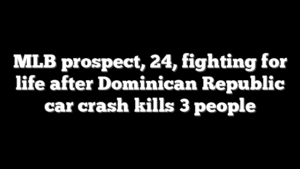 MLB prospect, 24, fighting for life after Dominican Republic car crash kills 3 people
