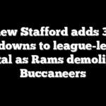 Matthew Stafford adds 3 more touchdowns to league-leading total as Rams demolish Buccaneers