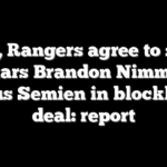 Mets, Rangers agree to swap All-Stars Brandon Nimmo and Marcus Semien in blockbuster deal: report