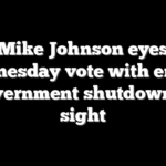 Mike Johnson eyes Wednesday vote with end of government shutdown in sight