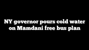NY governor pours cold water on Mamdani free bus plan