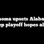 Oklahoma upsets Alabama to keep playoff hopes alive