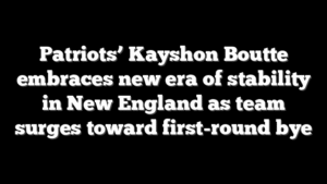 Patriots’ Kayshon Boutte embraces new era of stability in New England as team surges toward first-round bye