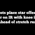 Patriots place star offensive player on IR with knee injury ahead of stretch run