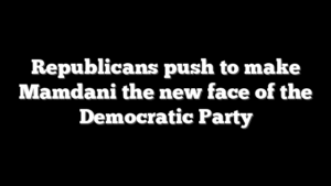 Republicans push to make Mamdani the new face of the Democratic Party