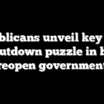 Republicans unveil key piece of shutdown puzzle in bid to reopen government