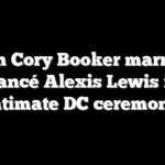 Sen Cory Booker marries fiancé Alexis Lewis in intimate DC ceremony