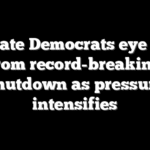 Senate Democrats eye exit from record-breaking shutdown as pressure intensifies