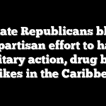 Senate Republicans block bipartisan effort to halt military action, drug boat strikes in the Caribbean