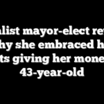 Socialist mayor-elect reveals why she embraced her parents giving her money as a 43-year-old