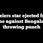 Steelers star ejected from game against Bengals for throwing punch