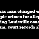 Texas man charged with multiple crimes for allegedly targeting Louisville coach Jeff Brohm, court records show