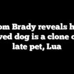 Tom Brady reveals his beloved dog is a clone of his late pet, Lua