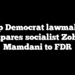 Top Democrat lawmaker compares socialist Zohran Mamdani to FDR