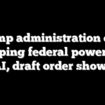 Trump administration eyes sweeping federal power over AI, draft order shows