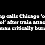 Trump calls Chicago ‘out of control’ after train attack left woman critically burned