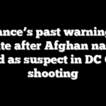 Vance’s past warnings reignite after Afghan national named as suspect in DC Guard shooting
