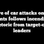 Wave of car attacks on ICE agents follows incendiary rhetoric from target-city leaders