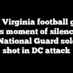 West Virginia football game holds moment of silence for two National Guard soldiers shot in DC attack