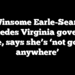 Winsome Earle-Sears concedes Virginia governor race, says she’s ‘not going anywhere’