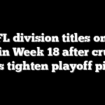 2 NFL division titles on the line in Week 18 after crucial losses tighten playoff picture